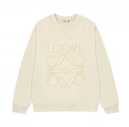 Loewe Mens Logo Crew-neck Mantoman Ivory - 로에베 2022 남성 로고 맨투맨 Loe0512x Size(m - 2xl) 아이보리