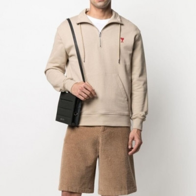 Ami Mens Logo Casual Cotton Man-to-man Beige - 아미 2021 남성 로고 코튼 맨투맨 Ami0230x Size(s - xl) 베이지