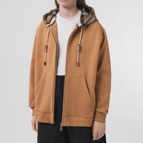 Burberry Mm/Wm Logo Casual Cotton Hoodie Beige - 버버리 2021 남/녀 로고 캐쥬얼 코튼 후드티 Bur04227x Size(s - 2xl) 베이지