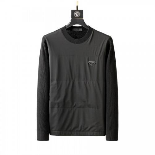 Prada  Mens Crew-neck Sweaters Black - 프라다 2021 남성 크루넥 스웨터 Pra02490x Size(m - 3xl) 블랙
