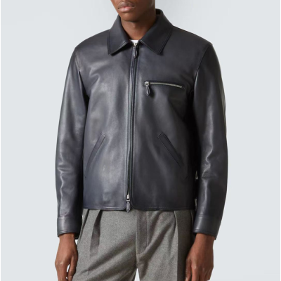 벨루티 남성 가죽 자켓 - Berluti Mens Leather Jackets - bec9962x