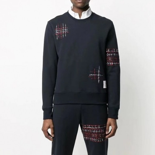 Thom Browne  Mens Strap Crew-neck Cotton Tshirts Navy - 톰브라운 2021 남성 스트랩 크루넥 코튼 긴팔티 Thom01503x Size(0 - 5) 네이비