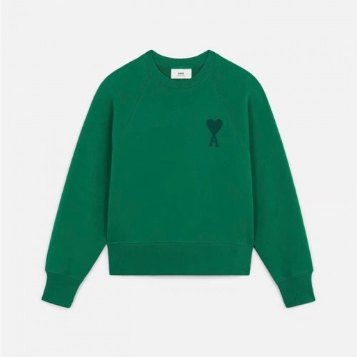 Ami  Womens Logo Casual Cotton Man-to-man Green - 아미 2021 여성 로고 코튼 맨투맨 Ami0240x Size(s - l) 그린