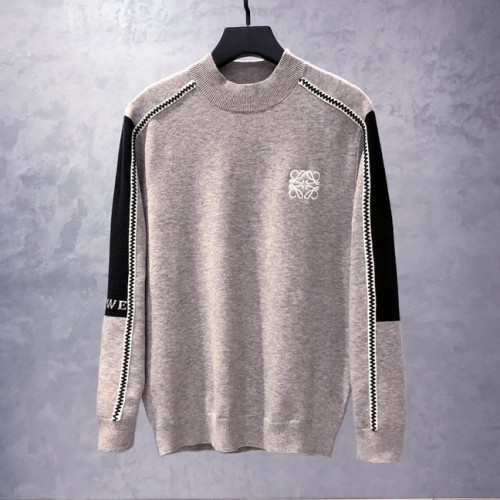 Loewe Mens Logo Crew-neck Sweaters Gray - 로에베 2021 남성 로고 크루넥 스웨터 Loe0522x Size(m - 2xl) 그레이