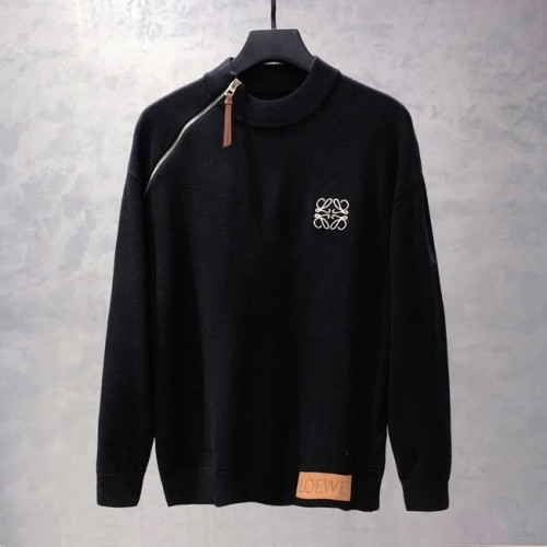 Loewe Mens Logo Crew-neck Sweaters Black - 로에베 2021 남성 로고 크루넥 스웨터 Loe0523x Size(m - 2xl) 블랙