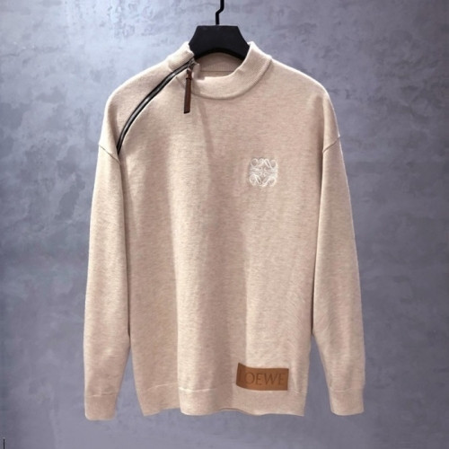 Loewe Mens Logo Crew-neck Sweaters Beige - 로에베 2021 남성 로고 크루넥 스웨터 Loe0524x Size(m - 2xl) 베이지