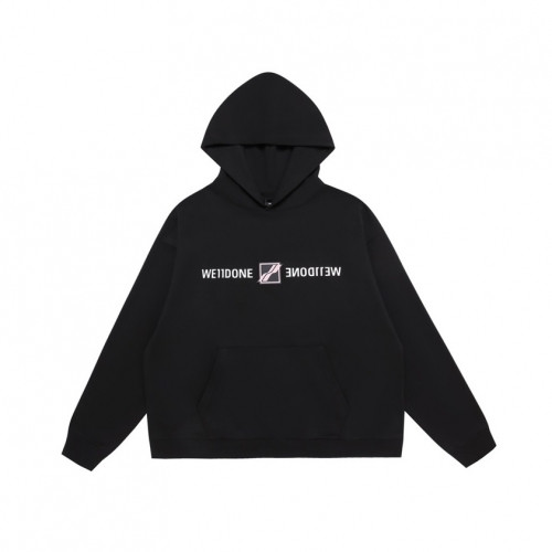 WELLDONE  Mm/Wm Retro Logo Hoodie Black - 웰던 2021 남/녀 레트로 로고 후드티 Wel0046x Size(s - l) 블랙