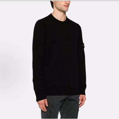 스톤아일랜드 남성 블랙  니트 - Stone Island Mens Black Knits - sto0221x