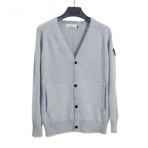 Stone Island Mens Casual Wool Cardigan Gray - 스톤아일랜드 2021 남성 캐쥬얼 울 가디건 - sto433x