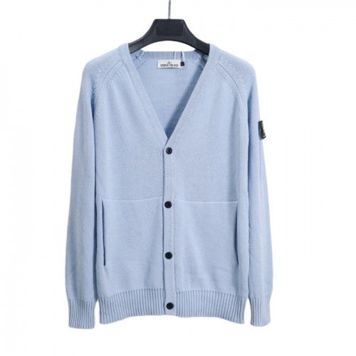 Stone Island Mens Casual Wool Cardigan Blue - 스톤아일랜드 2021 남성 캐쥬얼 울 가디건 - sto0436x