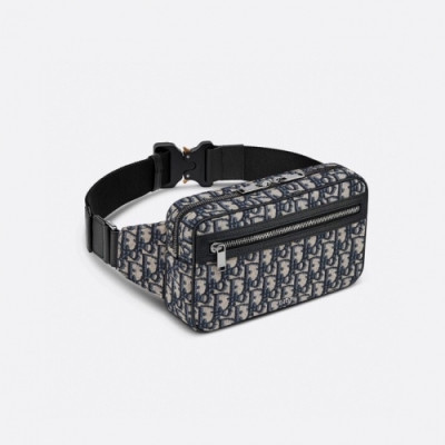 디올 오블리크 남성 힙색 Size(24cm) 네이비 - Dior  Oblique Mens Hip Sack Dio01623x Navy