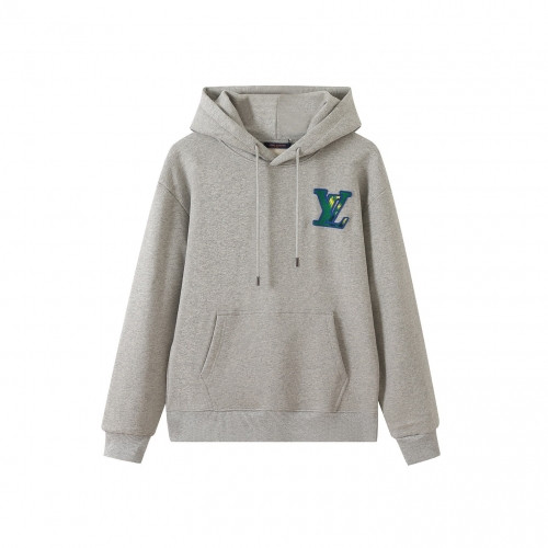 Louis vuitton  Unisex Logo Cotton Hoodie Gray - 루이비통  남자 로고 코튼 후디 Lou03872x Size(m - 2xl) 그레이