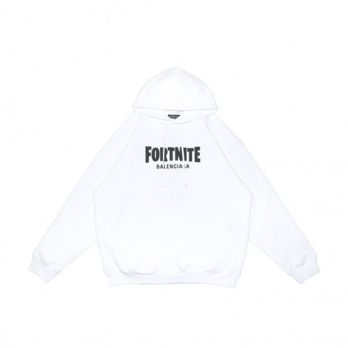 Balenciaga  Unisex Logo Cotton Hoodie White - 발렌시아가  남/녀 로고 코튼 후디 Bal01280x Size(xs - l) 화이트