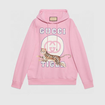 Gucci  Unisex Logo Casual Hoodie Pink - 구찌 2022 남/녀 로고 캐쥬얼 후드티 Guc04549x Size(xs - xl) 핑크