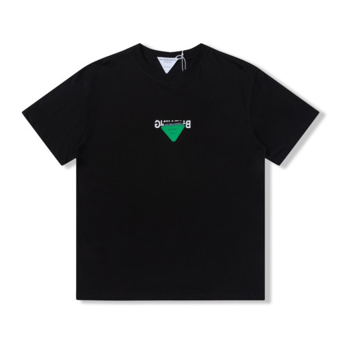 보테가 남자 크루넥 블랙 반팔티 - Unisex Black Short-sleeved Tshirts - bot0195x