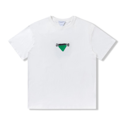 보테가 남자 크루넥 화이트 반팔티 - Unisex White Short-sleeved Tshirts - bot0196x
