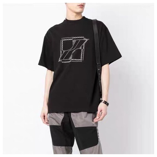 웰던 남/여  크루넥 블랙 반팔티 - Unisex Black Tshirts - wel0050x