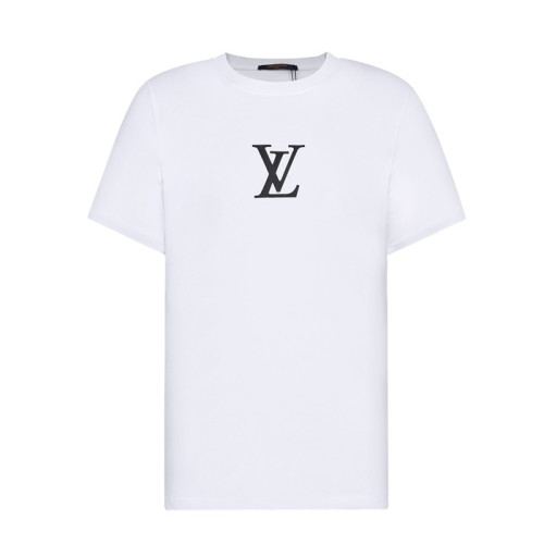 루이비통 남성 크루넥 화이트 반팔티 - Mens White Tshirts - lou03944x