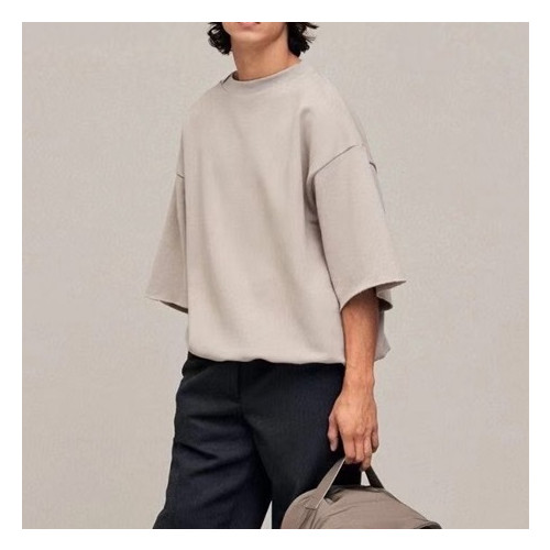 피어오브갓 남성 베이지 크루넥 반팔티 - Mens Beige Tshirts - fea0383x