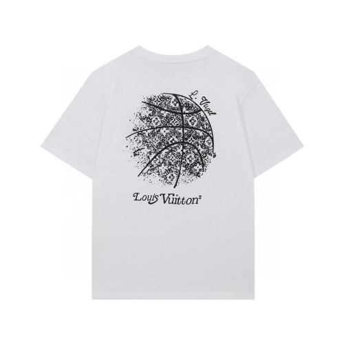루이비통 남성 크루넥 화이트 반팔티 - Mens White Tshirts - lou03990x