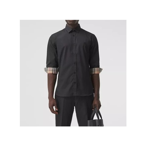 버버리 남성 클래식 블랙 셔츠 - Mens Black Tshirts - bur04247x