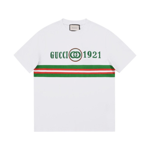 구찌 남성 크루넥 화이트 반팔티 - Mens White Tshirts - guc04664x