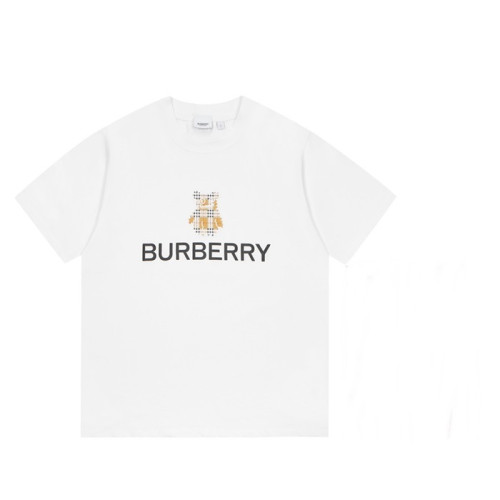 버버리 남성 크루넥 화이트 반팔티 - Mens White Tshirts - Bur04254x