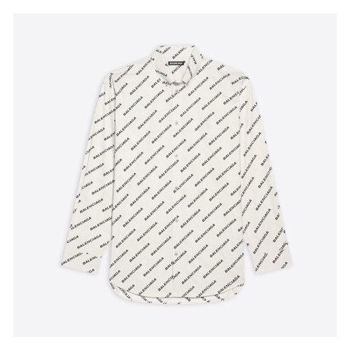 발렌시아가 트렌디 남성 아이보리 셔츠 - Mens Ivory Tshirts - bal01363x
