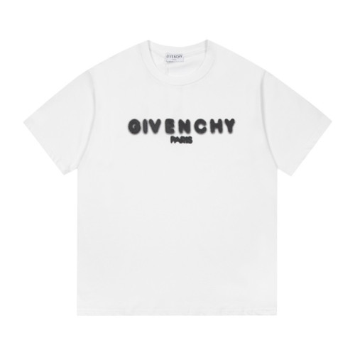 지방시 남성 크루넥 화이트 반팔티 - Mens White Tshirts - giv0638x