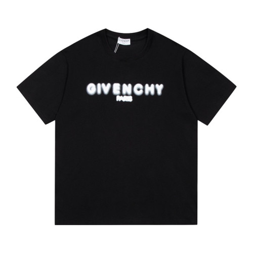 지방시 남성 크루넥 블랙 반팔티 - Mens Black Tshirts - giv0639x