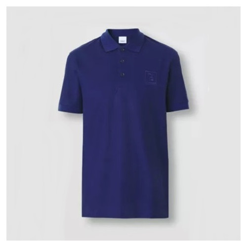 버버리 남성 클래식 블루 폴로 반팔티 - Mens Blue Tshirts - Bur04269x