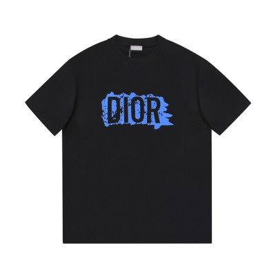 디올 남성 크루넥 블랙 반팔티 - Mens Black Tshirts - dio01732x