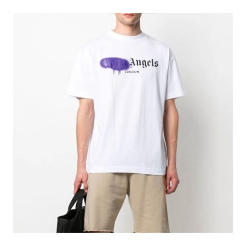 팜 엔젤스 남자 크루넥 화이트 반팔티 - Mens White Tshirts - pam0366x