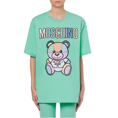 모스키노 남/녀 크루넥 그린 반팔티 - Unisex Green Tshirts - mos0218x