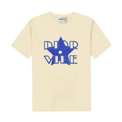 디올 남성 크루넥 아이보리 반팔티 - Mens Ivory Tshirts - dio01743x