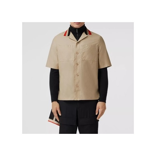 버버리 남성 베이지 폴로 반팔티 - Mens Beige Tshirts - Bur04280x