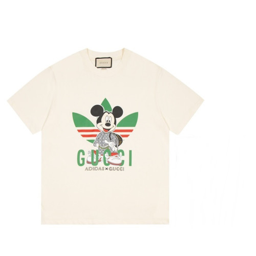 구찌 남성 크루넥 아이보리 반팔티 - Mens Ivory Tshirts - guc04736x