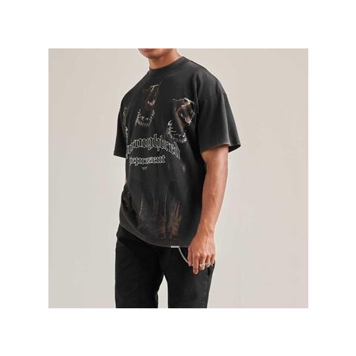 리프리젠트 남성 블랙 크루넥 반팔티 - Mens Black Tshirts - rep0051x