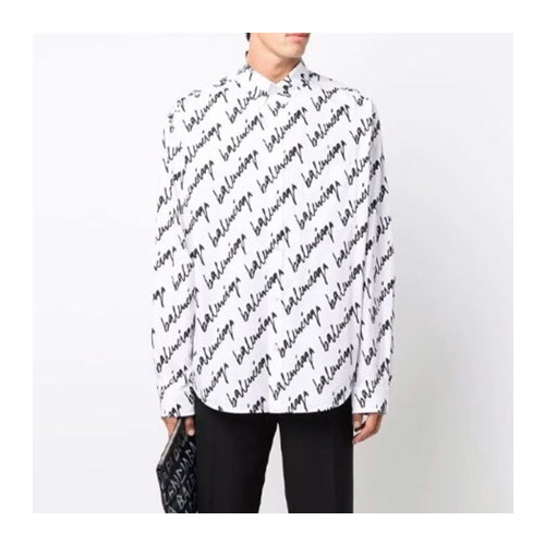 발렌시아가 트렌디 남성 화이트 셔츠 - Mens White Tshirts - bal01401x