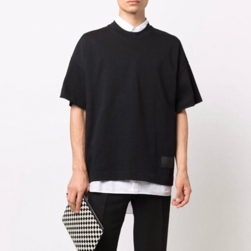 아미 남성 크루넥 블랙 반팔티 - Mens Black Tshirts - ami0292x