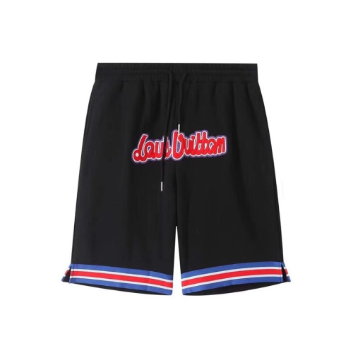 루이비통 남성 블랙 반바지 - Mens Black Half-pants - lou04193x