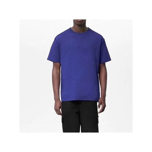 루이비통 남성 블루 크루넥 반팔티 - Mens Blue Tshirts - lou04195x