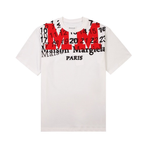 메종마르지엘라 남/녀 크루넥 화이트 반팔티 - Unisex White Tshirts - mai0088x