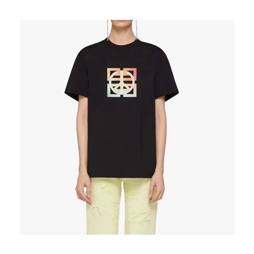 지방시 남성 크루넥 블랙 반팔티 - Mens Black Tshirts - giv0678x