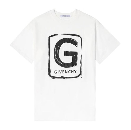 지방시 남성 크루넥 화이트 반팔티 - Mens White Tshirts - giv0679x