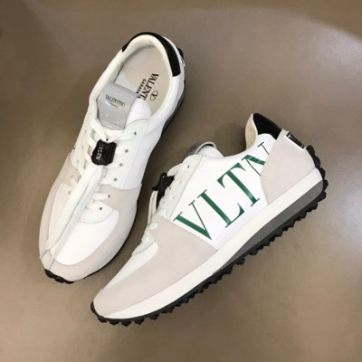 발렌티노 남성 트렌디 화이트 스니커즈 - Mens White Sneakers - val02526x
