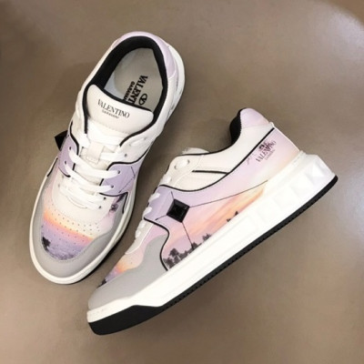 발렌티노 남/녀 스터드 퍼플 스니커즈 - Unisex Purple Sneakers - val02552x