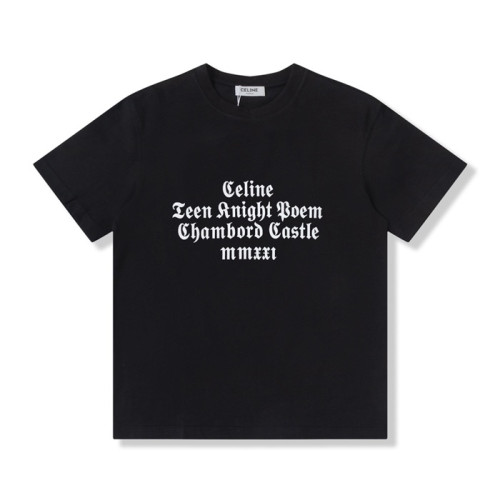 셀린느 남성 크루넥 블랙 반팔티 - Mens Black Tshirts - cel0257x