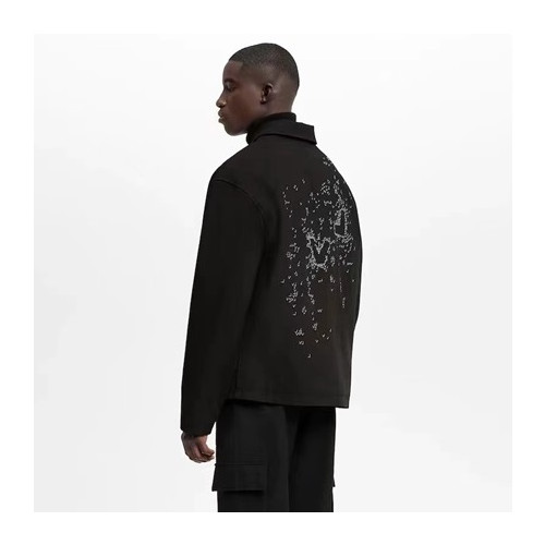 루이비통 남성 트렌디 블랙 자켓 - Mens Black Jackets - lou04348x