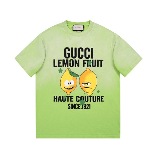 구찌 남성 그린 크루넥 반팔티 - Mens Green Tshirts - guc04857x